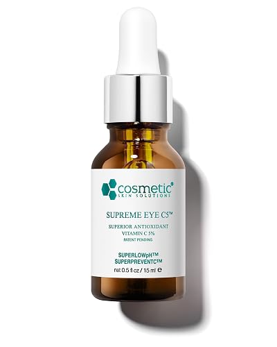 Supreme C5 Vitamin C Eye Gel, Lightweight Under Eye Gel-Cream with 5% Vitamin C, Hyaluronic Acid & Asiatic Acid, Helps Reduce Dark Circles, Puffiness Beauty & Personal Care Cosmetic Skin Solutions