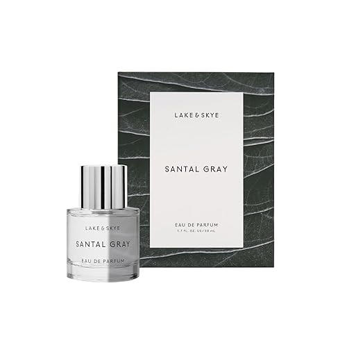 Lake & Skye Santal Gray Eau de Parfum, Long Lasting Fragrance, 1.7 fl oz (50 ml) - Santal, Cardamom, Sandalwood, Earthy, Musk, Vegan, Paraben-Free Beauty & Personal Care Lake & Skye