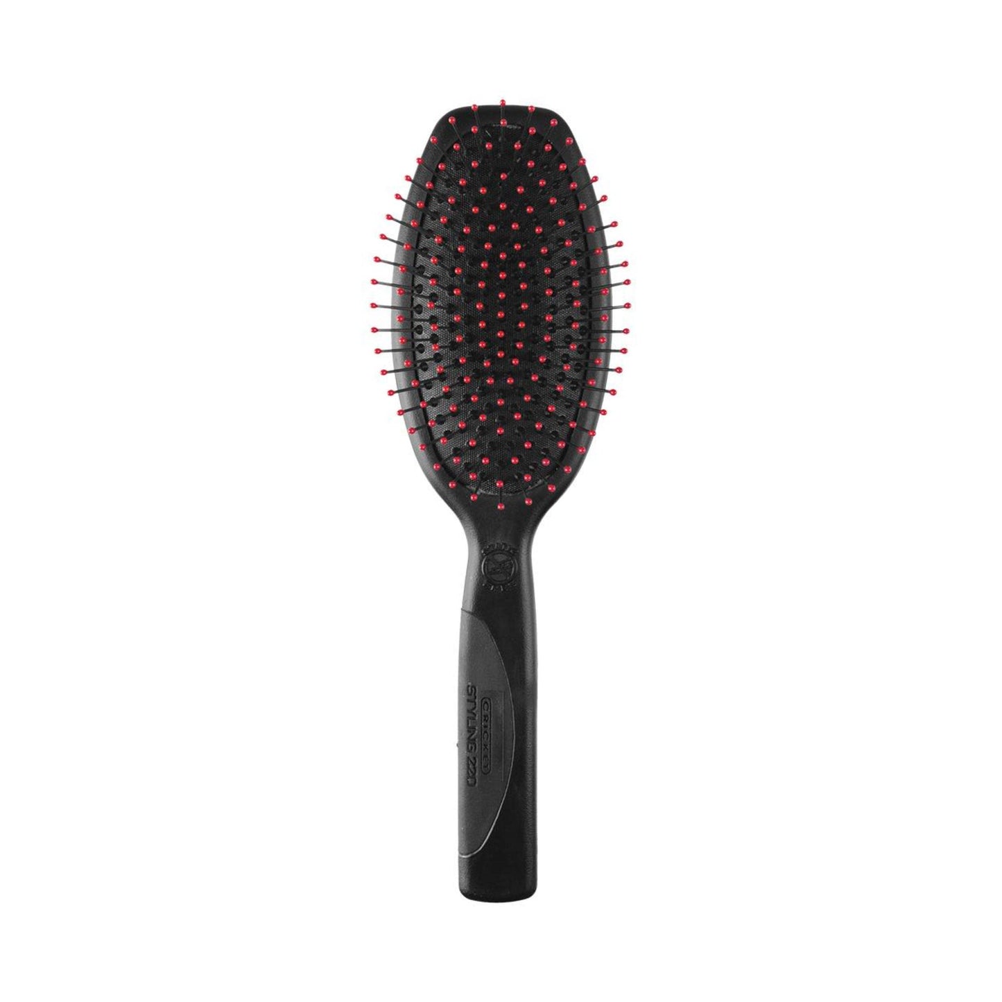 Cricket Static Free Cushion Styling 220 Hair Brush - Smoothing, Detangling, and Frizz-Free Styling - Anti-Static Metal Bristles for Thick, Curly, Beauty & Personal Care Cricket