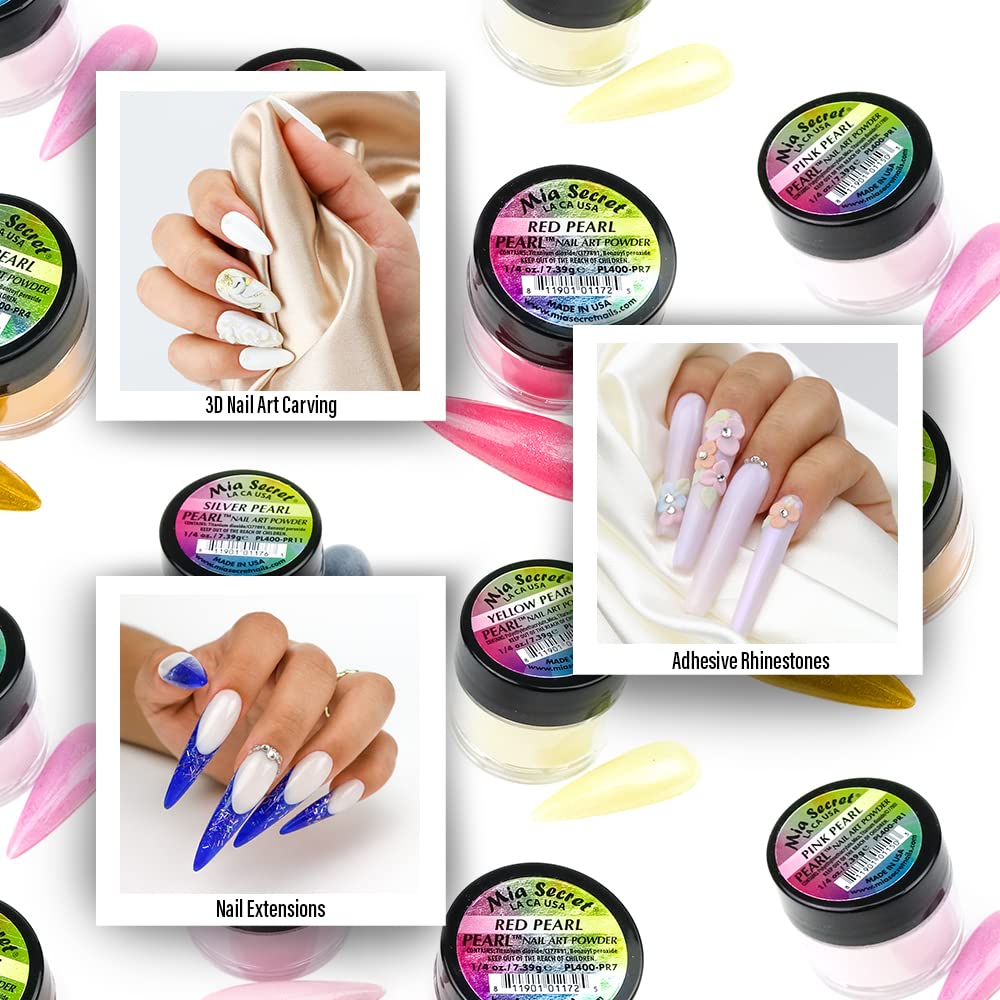Mia Secret Pastel Macarons Nail Art Powder 6 pc Set Beauty & Personal Care Mia Secret