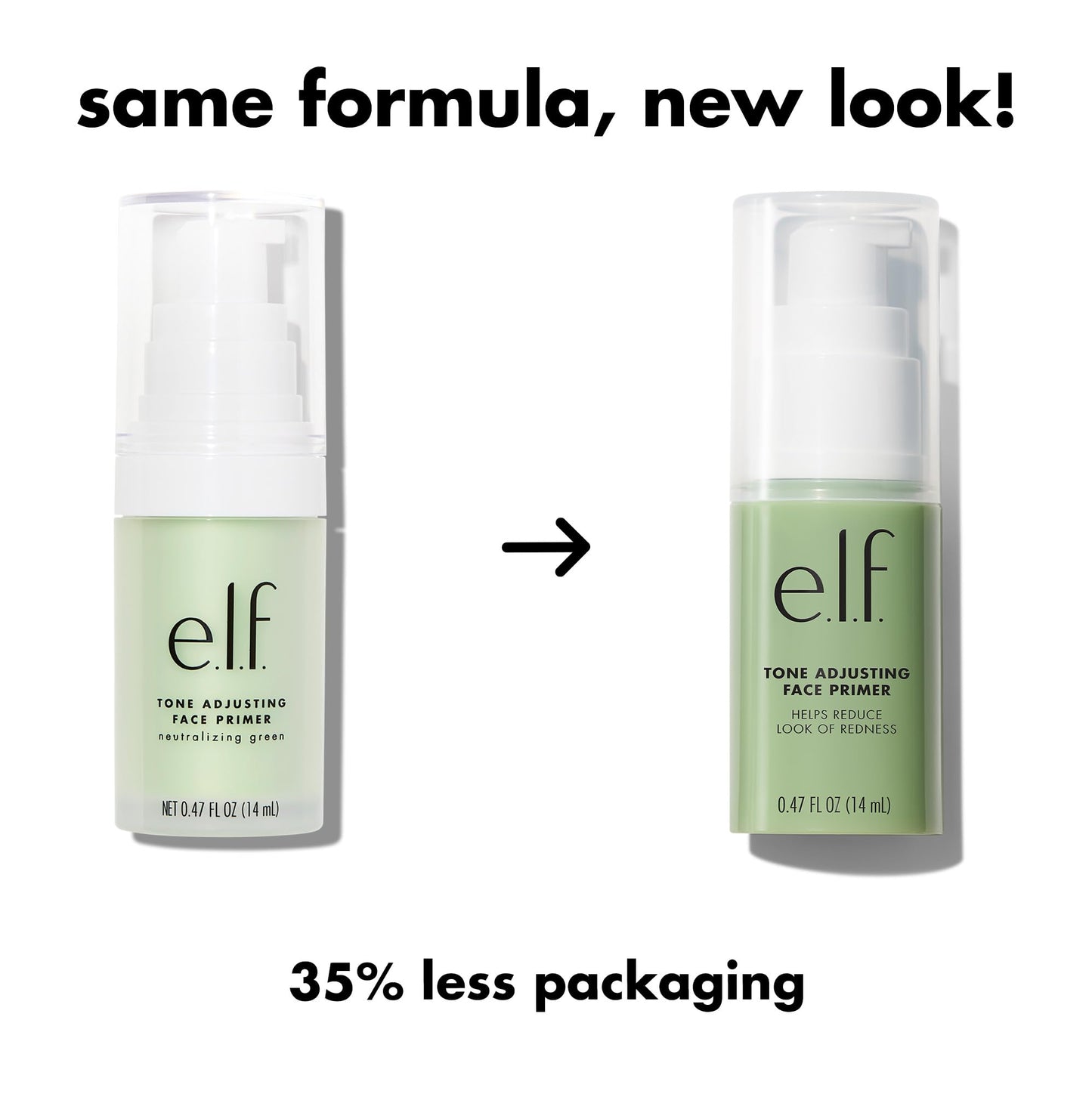 e.l.f. Tone Adjusting Face Primer, Makeup Primer For Neutralizing Uneven Skin Tones & Redness, Grips Makeup To Last, Vegan & Cruelty-free, Small Beauty & Personal Care e.l.f.
