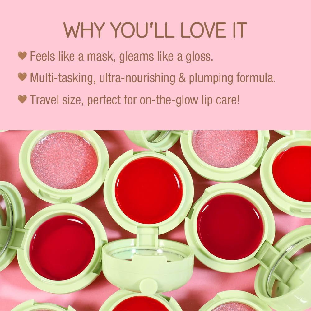 Pixi Beauty LipMask | Tinted Hydrating and Moisturizing Lip Balm Jelly |Lip Gloss Infused with Camellia, Jojoba and Pomegranate | Caliente |0.3 fl.oz Beauty & Personal Care Pixi