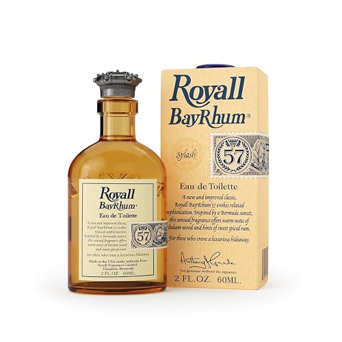 ROYALL BAYRHUM '57, Men's Heritage Eau de Toilette, Classic Bay Rum Fragrance - 2 Fl oz Splash Beauty & Personal Care ROYALL LYME