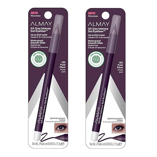 Pack of 2 Almay All-Day Intense Gel Eyeliner, Pure Plum 130 Beauty & Personal Care Almay