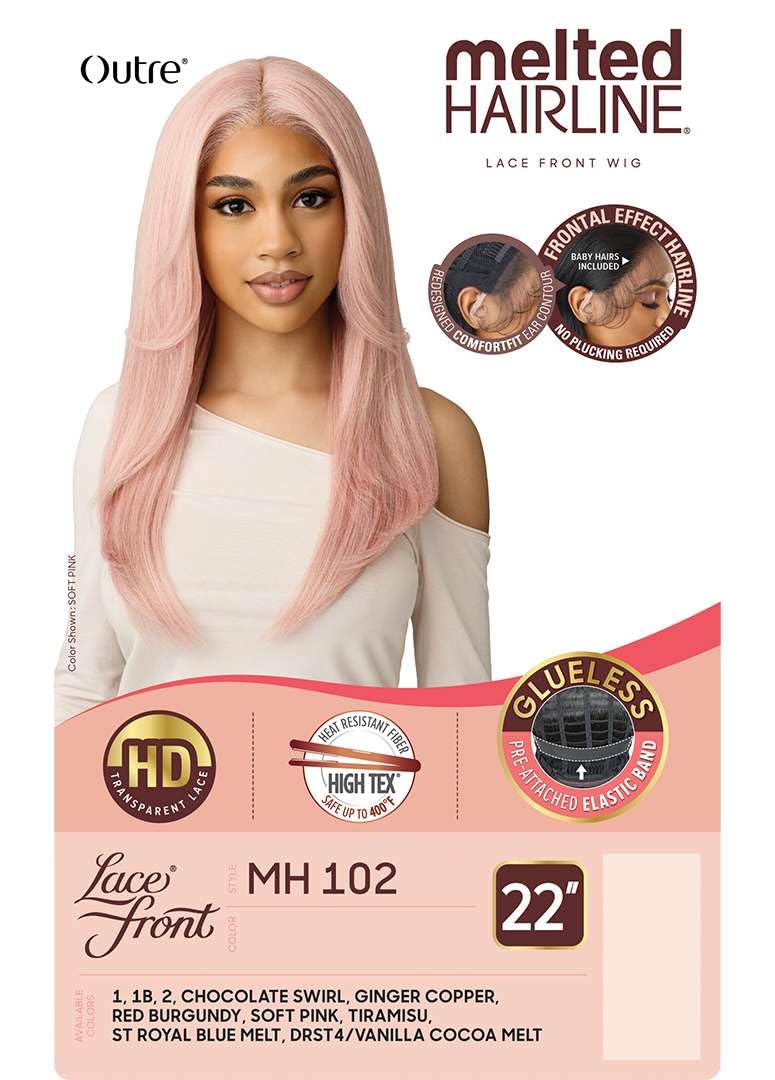 Outre Lace Front Wig - Melted Hairline - MH 102 (RED BURGUNDY)
