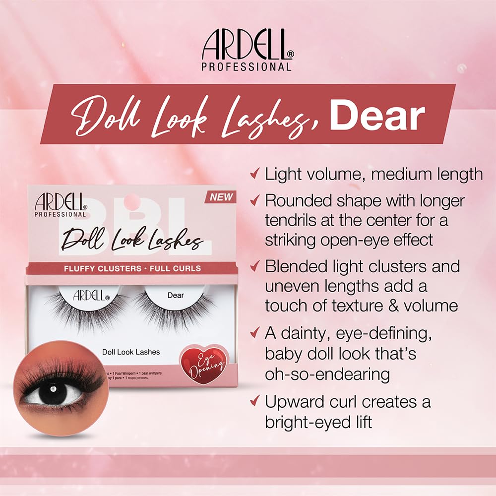 Ardell Doll Lashes Dear - Natural Look False Eyelashes for Dramatic Eye Look, 1 Pack Beauty & Personal Care Ardell