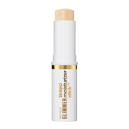 Revlon Glimmer Tinted Moisturizer Stick for Face, Lightweight Foundation, Hydrating Skincare-Infused Makeup, 100, 0.31 oz Beauty & Personal Care REVLON