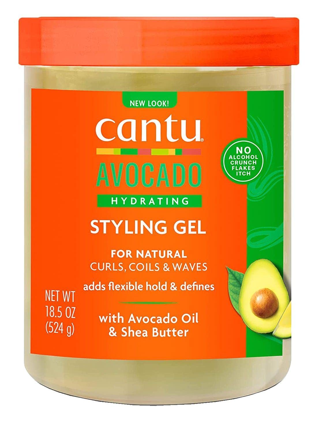 Cantu Avocado Hydrating Styling Gel 18.5 Ounce Jar (Pack of 2) Beauty & Personal Care Cantu