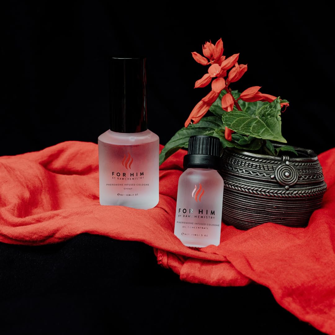 RawChemistry for Him Set - A Pheromone Infused Cologne Gift Set - Bold, Extra Strength Formula Beauty & Personal Care RawChemistry