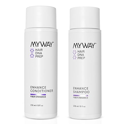My Way Hair DNA Enhance Set - Volumizing Shampoo & Conditioner for Dry, Damaged Hair - Boosts Thickness, Repairs Breakage, Revives Shine Beauty & Personal Care MYWAY HAIR DNA PREP