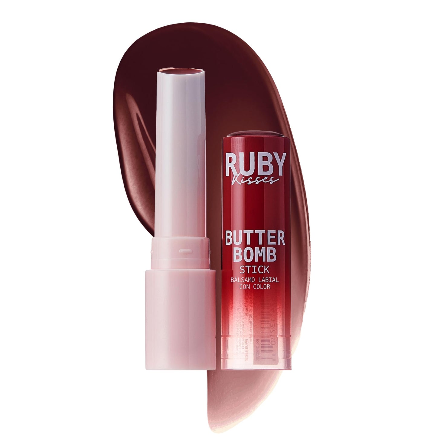 Ruby Kisses Butter Bomb Lip Balm, High Shine Tinted Lip Gloss, Ultra Hydrating Melting Lipstick With Shea Butter for Plumped Look, Lightweight Beauty and Personal Care Ruby Kisses