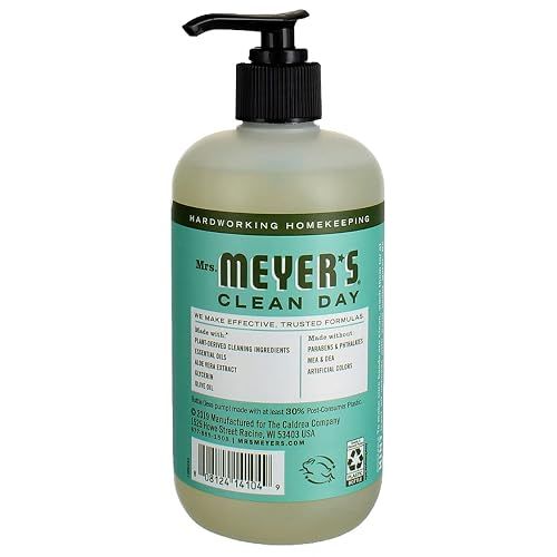 MRS. MEYER'S CLEAN DAY Hand Soap, Basil Scent, 12.5 Fl Oz Bottle (Pack of 6) Beauty & Personal Care Mrs. MEYER'S