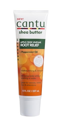 Cantu Refresh Root Relief with Apple Cider Vinegar and Peppermint Oil, 8 Ounce (07688-12/3PK) Beauty & Personal Care Cantu