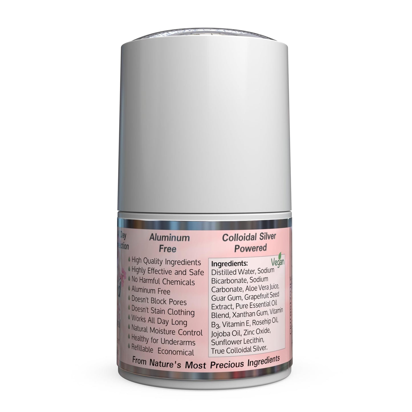Silver Shield Deodorant - Sensitive Skin Formula - Floral Scent - All Natural Colloidal Silver Deodorant (Roll-on, 2 oz.) Beauty and Personal Care Silver Botanicals