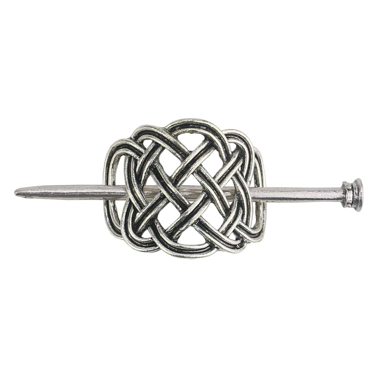 Tinsow Silver Vintage Hair Clip, 2 Pcs Celtic Hair Slide Pins Accessories for Women (Style C H) Beauty & Personal Care Tinsow