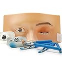 GETPUCHRA Makeup Practice face Eye Makeup Silicone Makeup Practice Board Realistic Face Model Makeup Practice Mask,With Replaceable Eyes (Eye makeup Beauty & Personal Care getpuchra