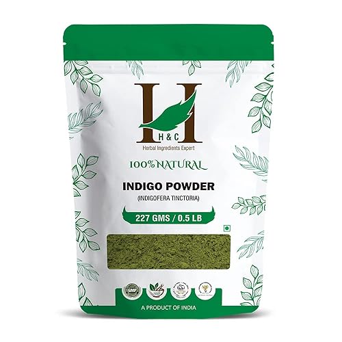 100% Natural Indigo Powder for Hair (227g / (1/2 lb) / 8 ounces) Indigofera tinctoria to color your hair brown to black Beauty & Personal Care H&C