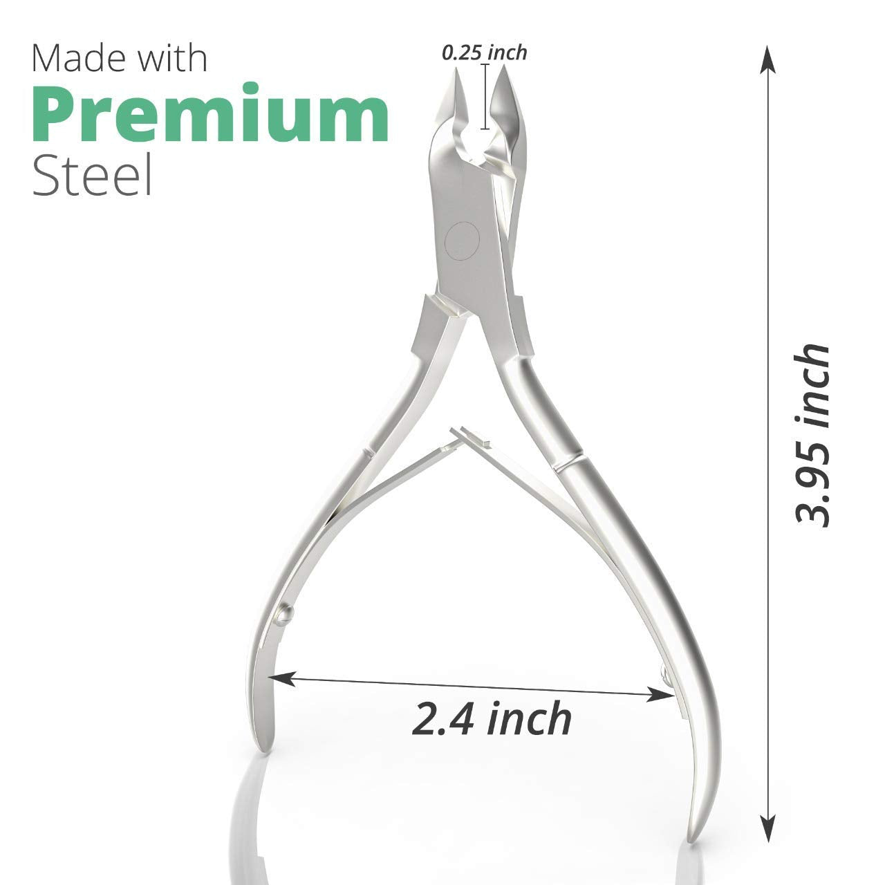 Professional Cuticle Trimmer Nail Cuticle Cutter Stainless Steel Cuticle Nippers with Sharp Blades of Cuticle Remover Clippers Manicure Tools Double Beauty & Personal Care GREEN ESTETICA