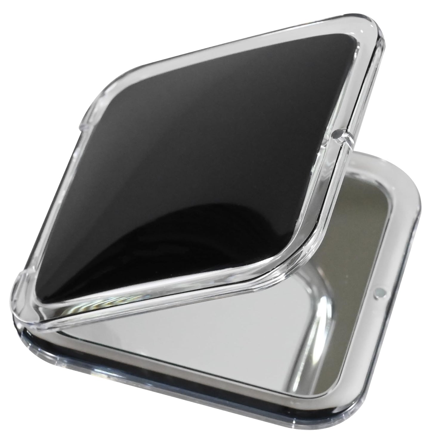 MIRRORVANA Small Compact 15X Magnifying Mirror for Travel - Handheld, Foldable & Lightweight - Mini Pocket-Sized Magnified Mirror for Purse - Square Beauty & Personal Care MIRRORVANA