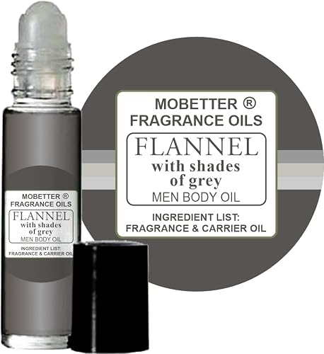 Flannel With Shades of Grey Men Fragrance Body Oil Beauty & Personal Care MOBETTER FRAGRANCE OILS