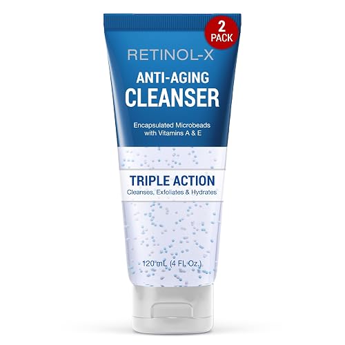 Skincare Retinol X Anti-Aging Cleanser 4 O.z. Tube Triple Action (2 Pack) Beauty & Personal Care RETINOL-X