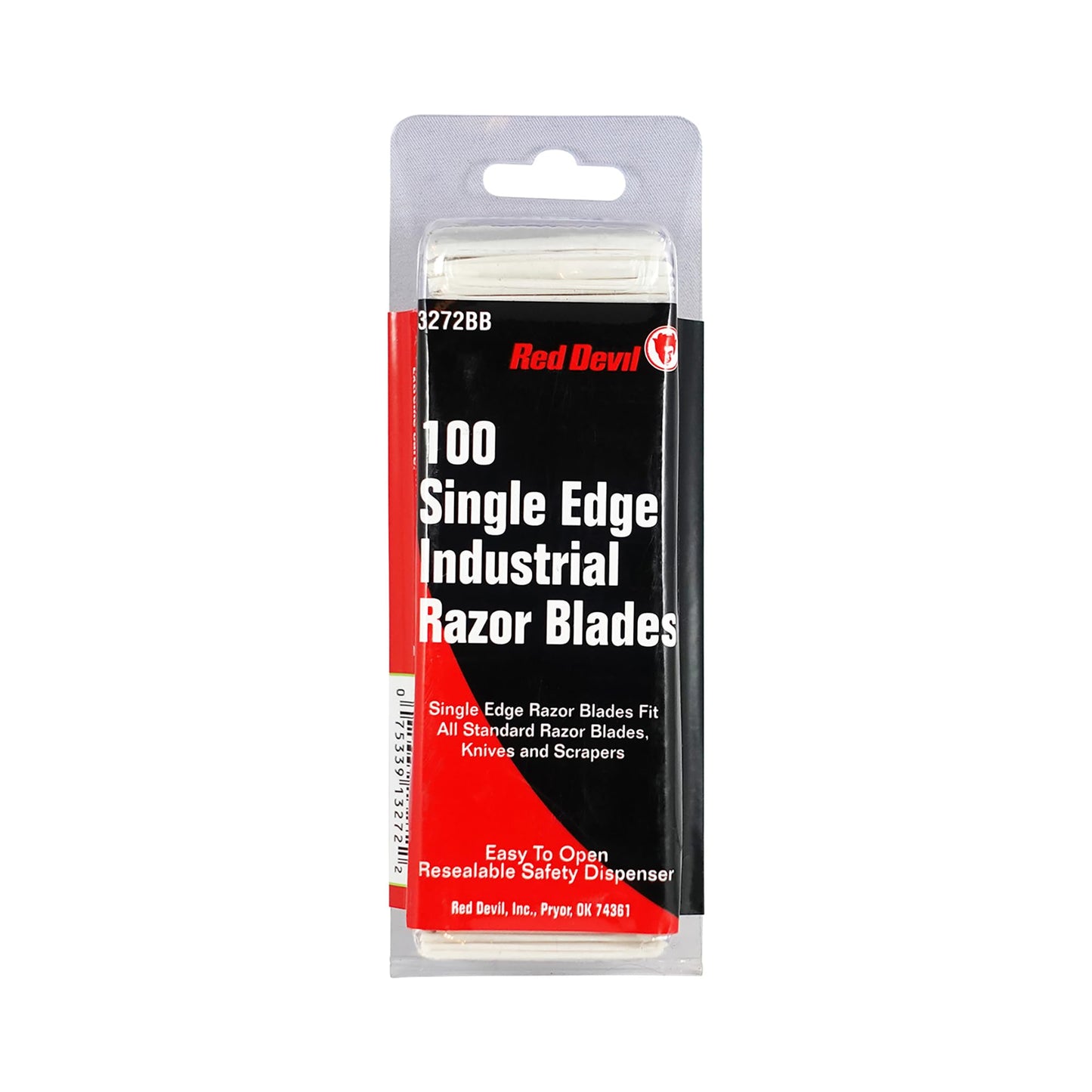Single Edge Razor Blades, 100 Per Display Box Beauty and Personal Care Red Devil
