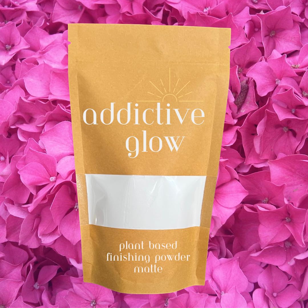 Addictive Glow Post Spray Tan Setting Powder - Translucent Plant Based Finishing Powder - Eliminates Sticky Feeling after Sunless Tanning - Matte Beauty & Personal Care Addictive Cosmetics