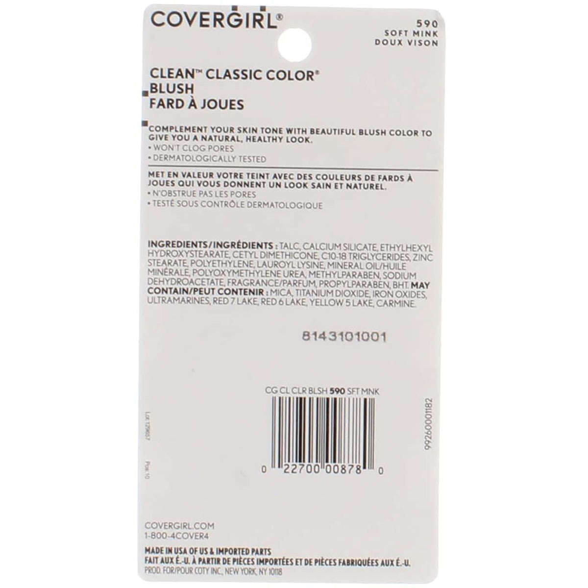 Cg Cls Cl Bl 590 Sf Mink 00878 Beauty & Personal Care COVERGIRL
