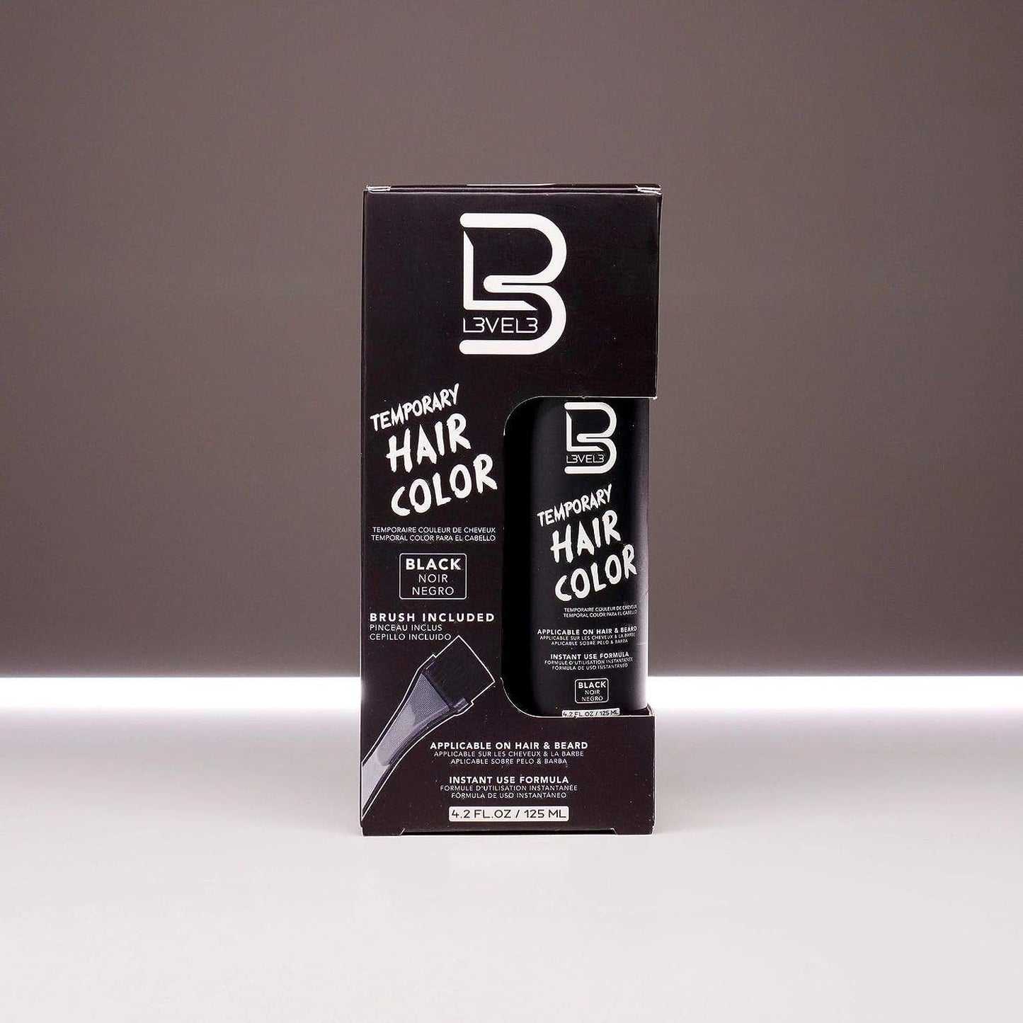 L3 - Level 3 Temporary Beard Color - For Black Hair Beards - Full Beard in Minutes - Easy to Apply and No Mixing Required (4.2 Oz, 2) Beauty & Personal Care L3