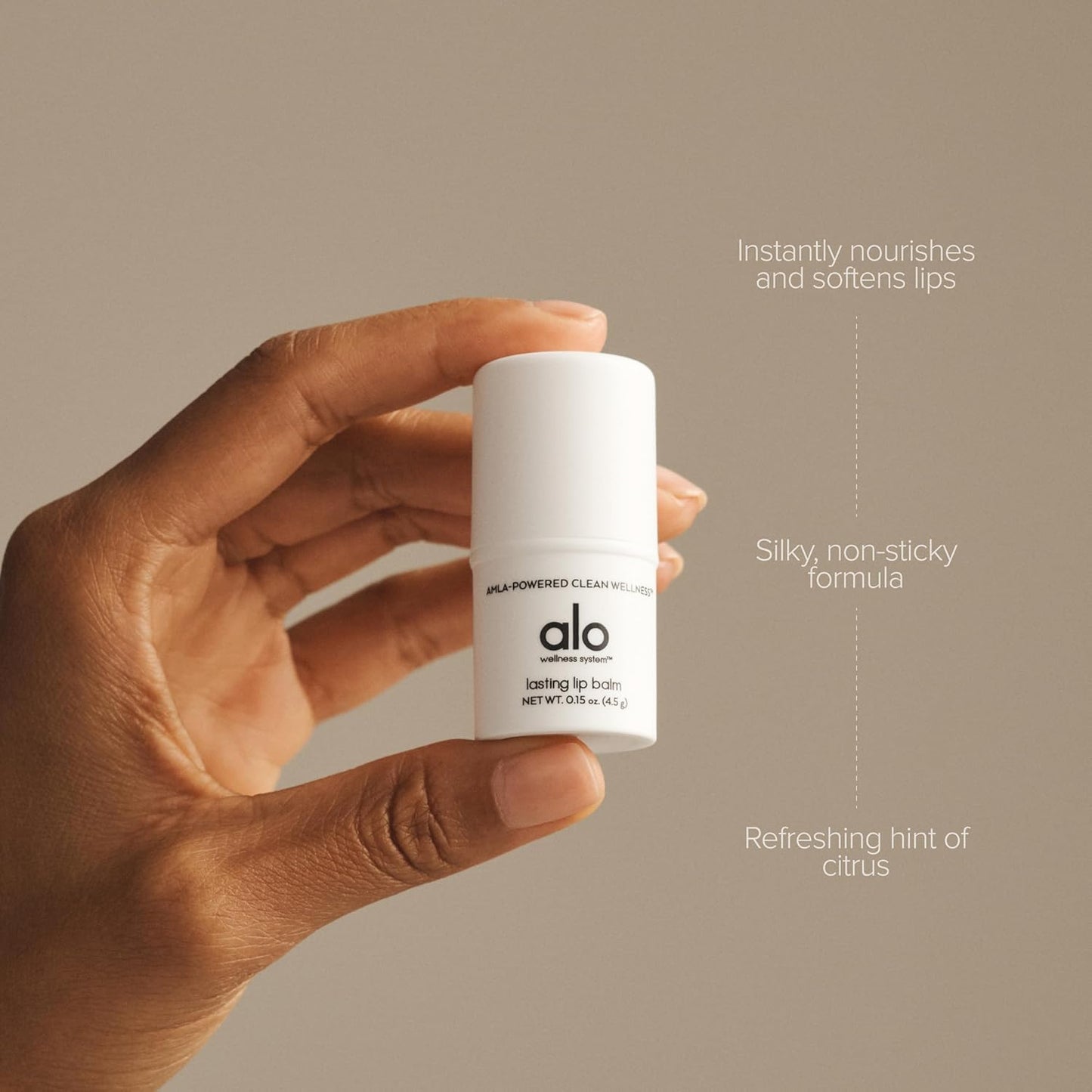 ALO Lasting Lip Balm - Vitamin C-Enriched - Instant Moisture and Hydration - Nourishing Formula Made with Aloe, Cocoa Butter & Rosehip - Citrus Flavor Beauty and Personal Care Alo