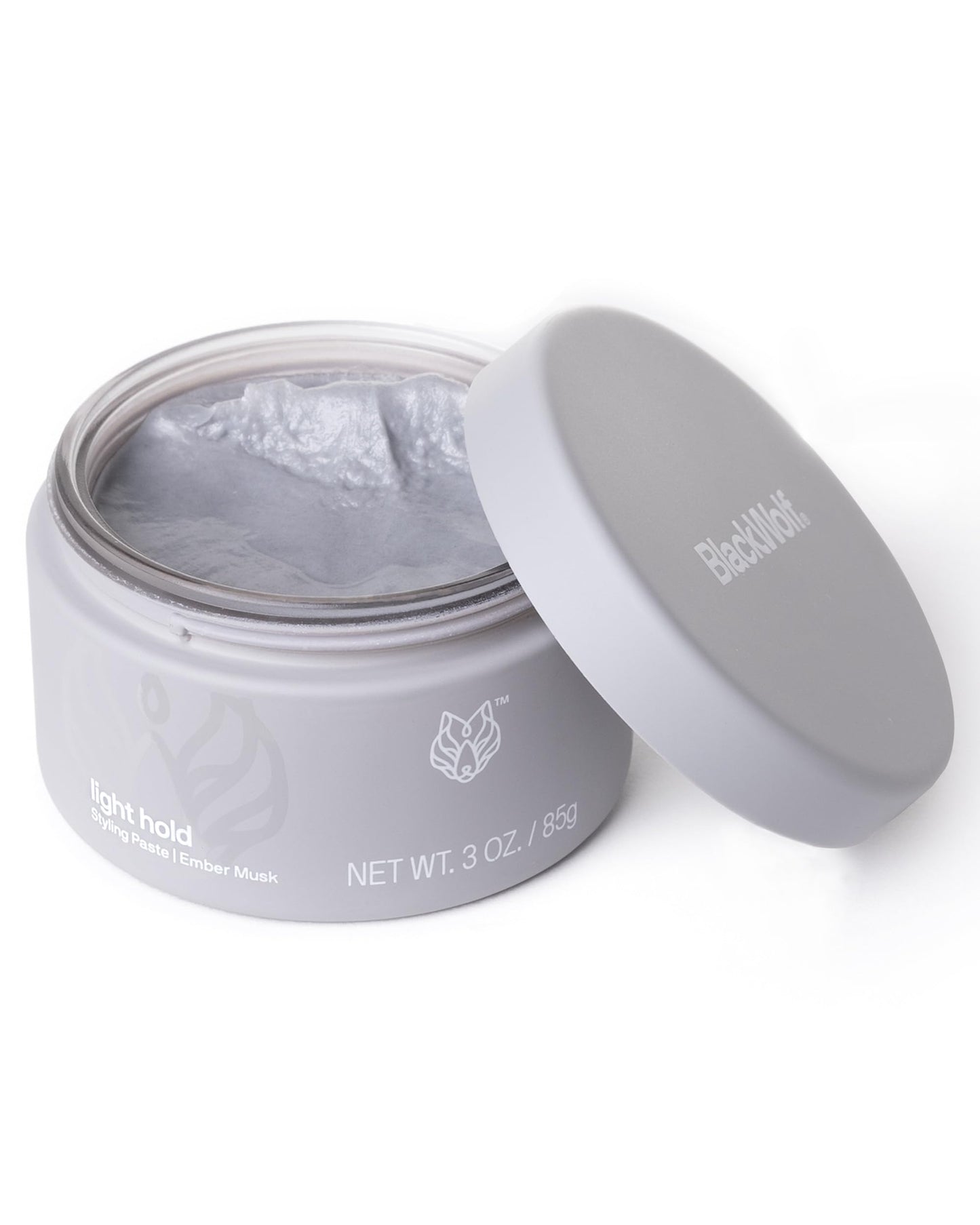 Black Wolf Hair Styling Paste for Men, Light Hold - Water Based Hair Styling Product for All Hair Styles & Types - Barber Grade Non-Greasy & Long Beauty & Personal Care Black Wolf