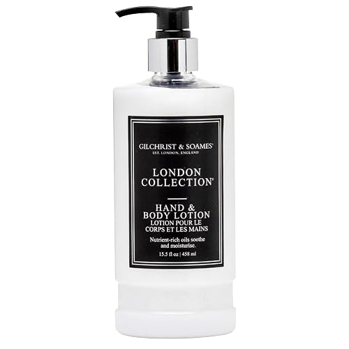 Gilchrist & Soames London Hand & Body Lotion - Natural Moisturizer with Red Tea, Soy, Grape Seed Oil, & Ginkgo - Paraben & Sulfate Free Cream Beauty & Personal Care Gilchrist & Soames