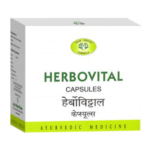 Herbovital Capsules 120 Nos. - Ayurvedic Product - AVN Ayurvedic Beauty and Personal Care avn