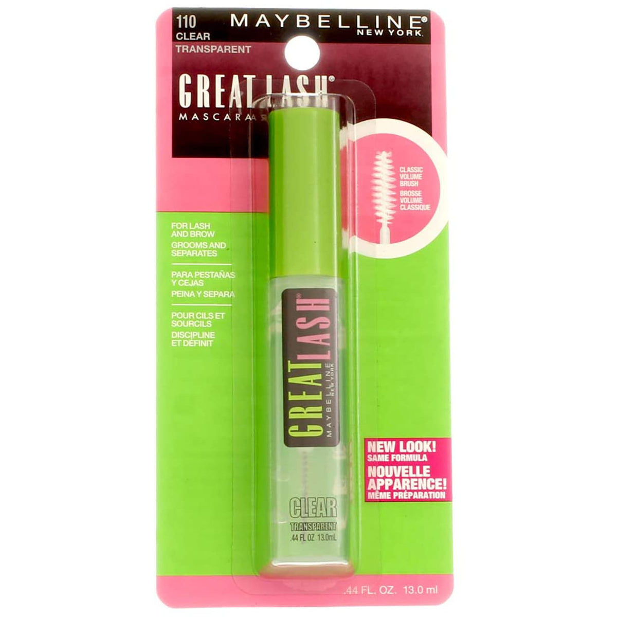 Maybelline Great Lash Washable Mascara, Clear [110], 1 ea (Pack of 4) Beauty & Personal Care MAYBELLINE