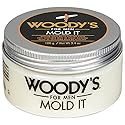Woody's Mold It Matte Hair Paste for Men - Medium Hold, Matte Finish Styling Clay Pomade For Men Alternative, Adds Texture & Volume, 3.4 oz Beauty & Personal Care Woody's