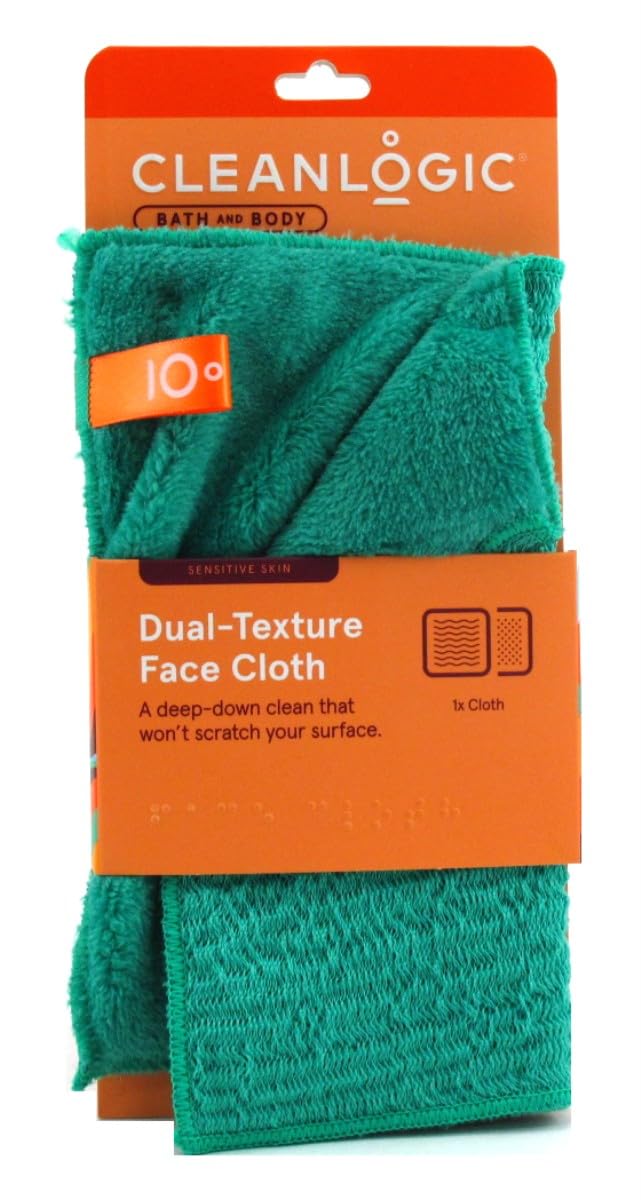 Clean Logic Bath & Body Dual Texture Face Cloth (Pack of 3) Beauty & Personal Care Cleanlogic