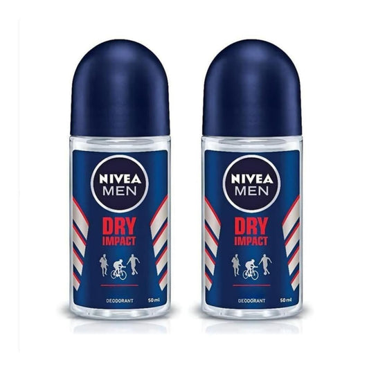 Nivea Men's Dry Impact Roll-On Deodorant - 1.69 fl oz - Pack of 2 Beauty and Personal Care NIVEA