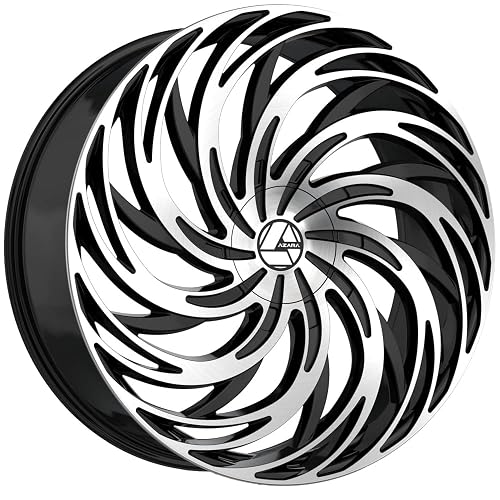 Azara AZA-531 22x8.5 5x112 5x114.3 +38 Cb 74.1 Gloss Black & Machined Beauty & Personal Care Azara