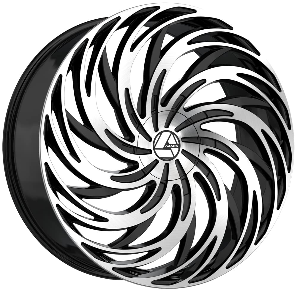 Azara AZA-531 22x8.5 5x112 5x114.3 +38 Cb 74.1 Gloss Black & Machined Beauty & Personal Care Azara