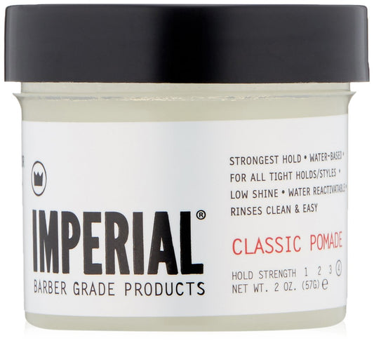 Imperial Barber Grade Products | Classic Pomade, 2 oz | TSA Approved | Travel Sized | Strong Hold | Low Shine | Water-Based | Easy to Wash Out | Beauty & Personal Care Imperial Barber Grade Products