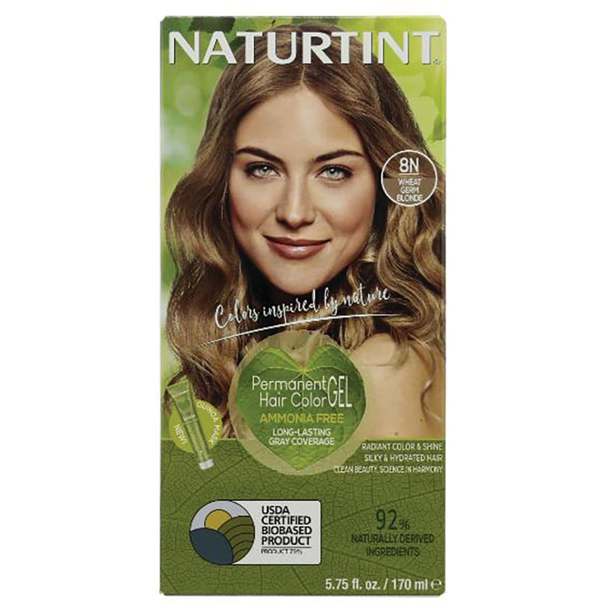 Naturtint Permanent Hair Color 8N Wheat Germ Blonde (Pack of 1), Ammonia Free, Vegan, Cruelty Free, up to 100% Gray Coverage, Long Lasting Results Beauty & Personal Care Naturtint