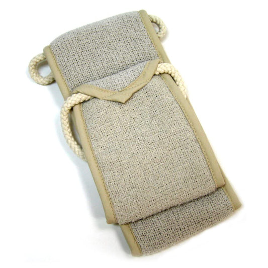 AQUIS Double-Sided Exfoliating & Cleansing Back Scrubber, Fast Drying, Ultra-Durable Microfiber, Linen Beauty & Personal Care AQUIS
