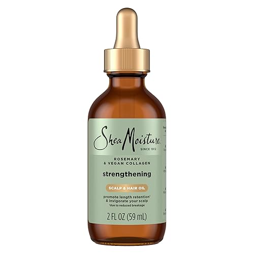 Shea Moisture Strengthening Scalp & Hair Oil Rosemary & Vegan Collagen To Protect The Scalp And Strengthen Hair With ScalpBoost Technology Beauty & Personal Care SheaMoisture