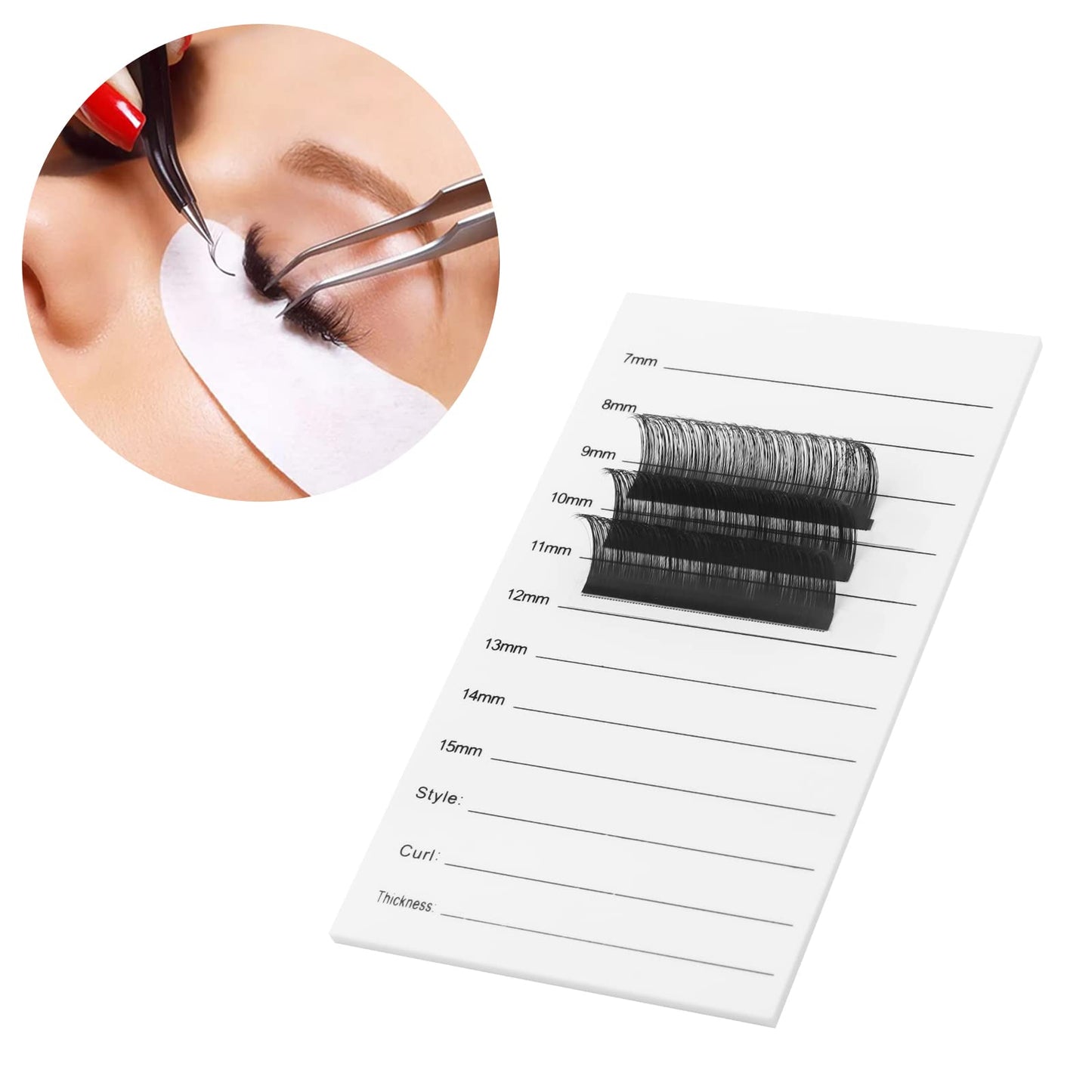 2 Pcs Lash Holder for Eyelash Extensions Acrylic Disposable Lash Hand Pallet Lash Tile for Extensions By FADLASH Beauty & Personal Care FADLASH
