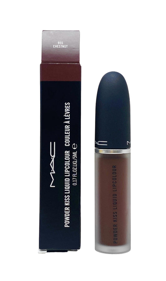 MAC Cosmetics Powder Kiss Liquid Lipcolour - 955 Chestnut (Deep warm brown) .17 oz / 5 ml Beauty & Personal Care MAC