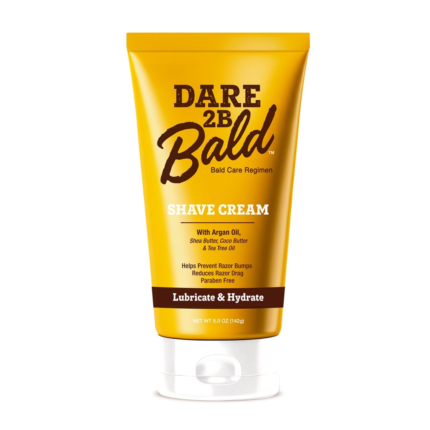 High Time Dare 2B Bald Shaving Cream Sensitive Skin with Argan Oil, Tea Tree Oil, Shea and Cocoa Butter - Bald Head Shave Lotion for Rich Hydration Beauty and Personal Care Dare 2B Bald
