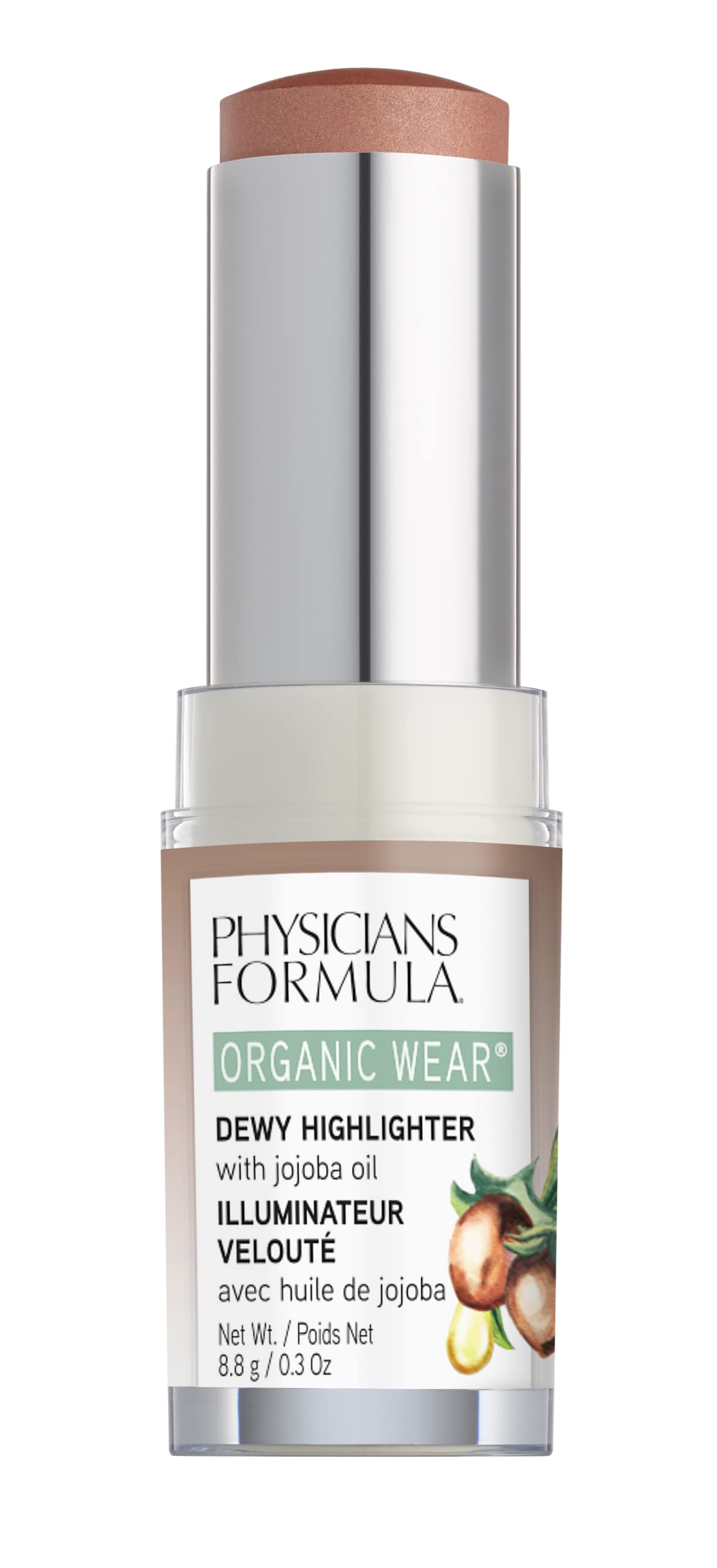 Physicians Formula Organic Wear All Natural Dewy Highlighter Stick Makeup, Makeup Honey Dew, Dermatologist Tested Beauty & Personal Care Physicians Formula