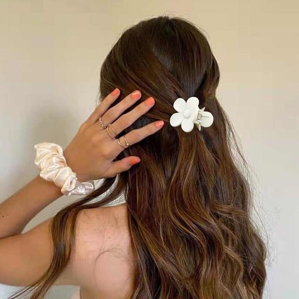 ATODEN Small Flower Hair Accessories: 10Pcs Daisy Claw Clips - 1.6" Matte Tiny Jaw Clips for Thick, Medium and Thin Hair - Cute for Women and Girls Beauty & Personal Care Atoden