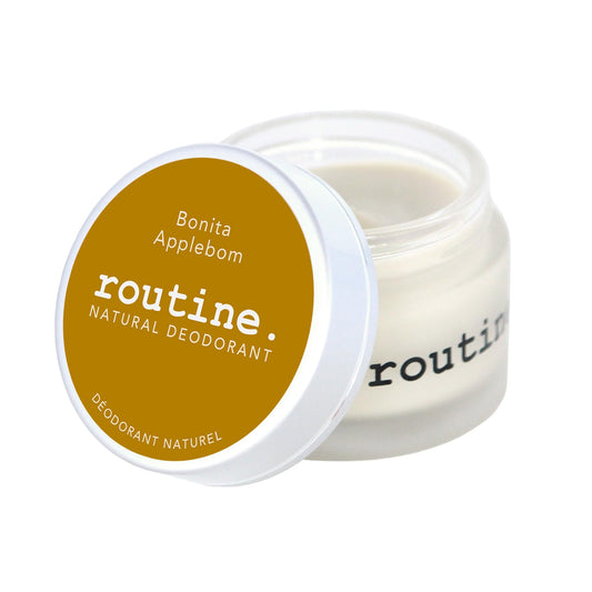 Routine. Natural and Aluminum Free Deodorant (2 Fluid Oz.) for Women and Men - Bonita Applebom - Apple, Clove, Nutmeg & Vanilla (Cream Jar Formula) Beauty and Personal Care Routine