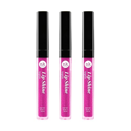 NICKA K NEW YORK Lipshine, Cosmetics, vibrant colors, bright colors, shining lips, lip shine, long lasting (AMZ255) Beauty & Personal Care NICKA K NEW YORK